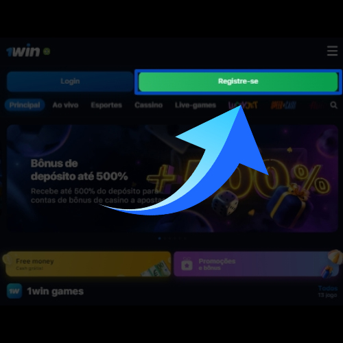 Clique no botão de registro
