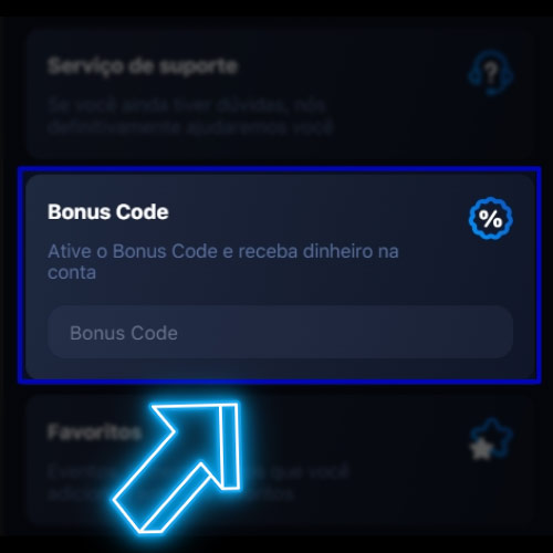 Você precisa digitar o código promocional corretamente
