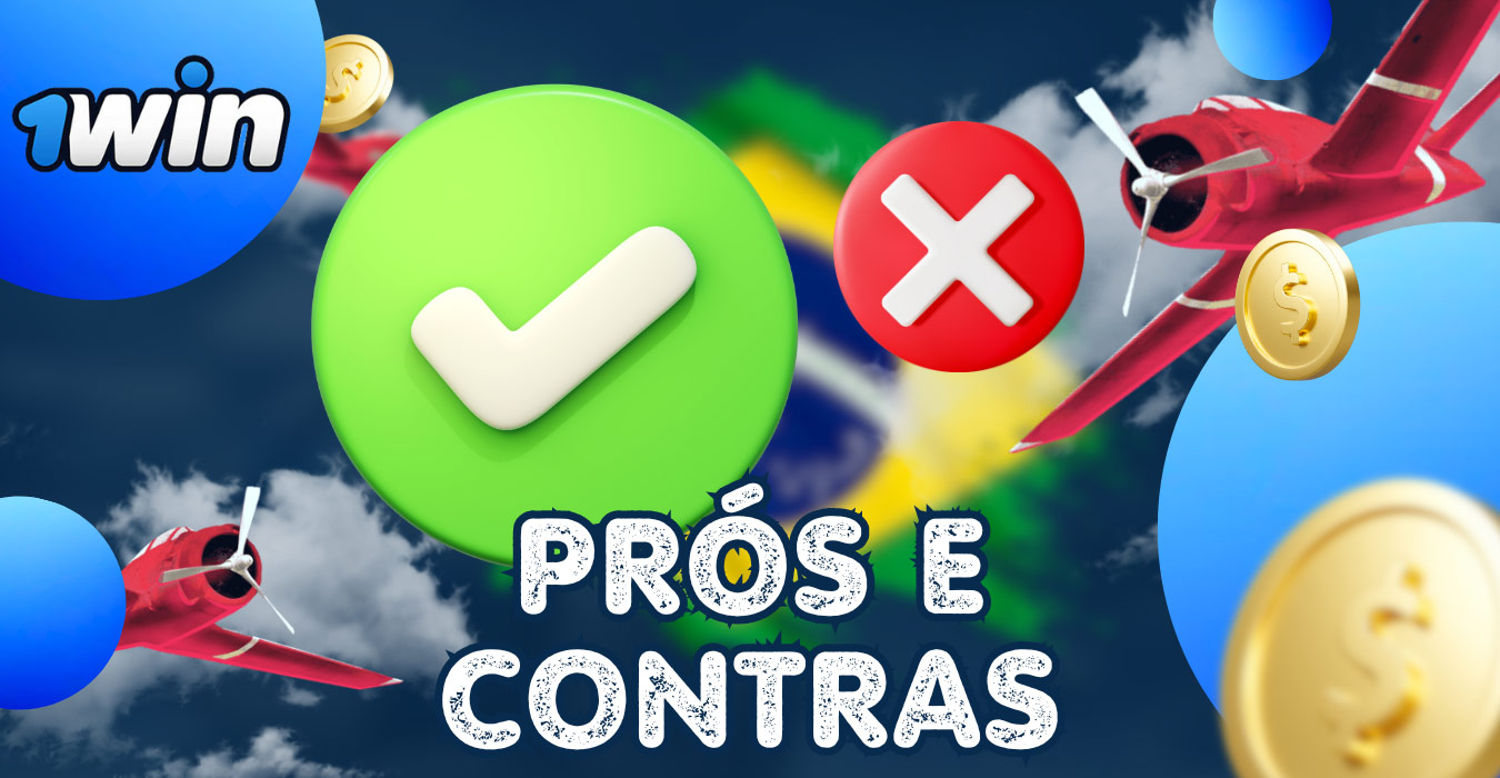 Prós e contras do jogo Aviator