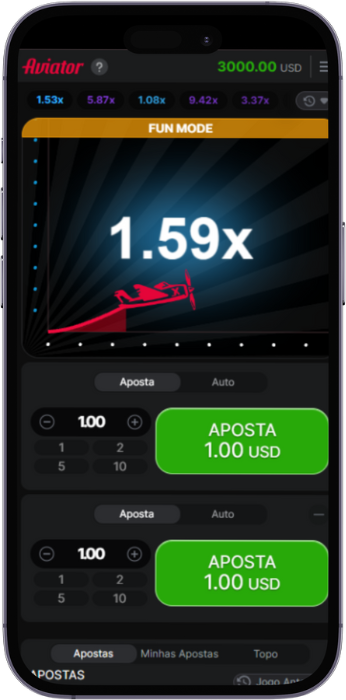 Jogo móvel Aviator
