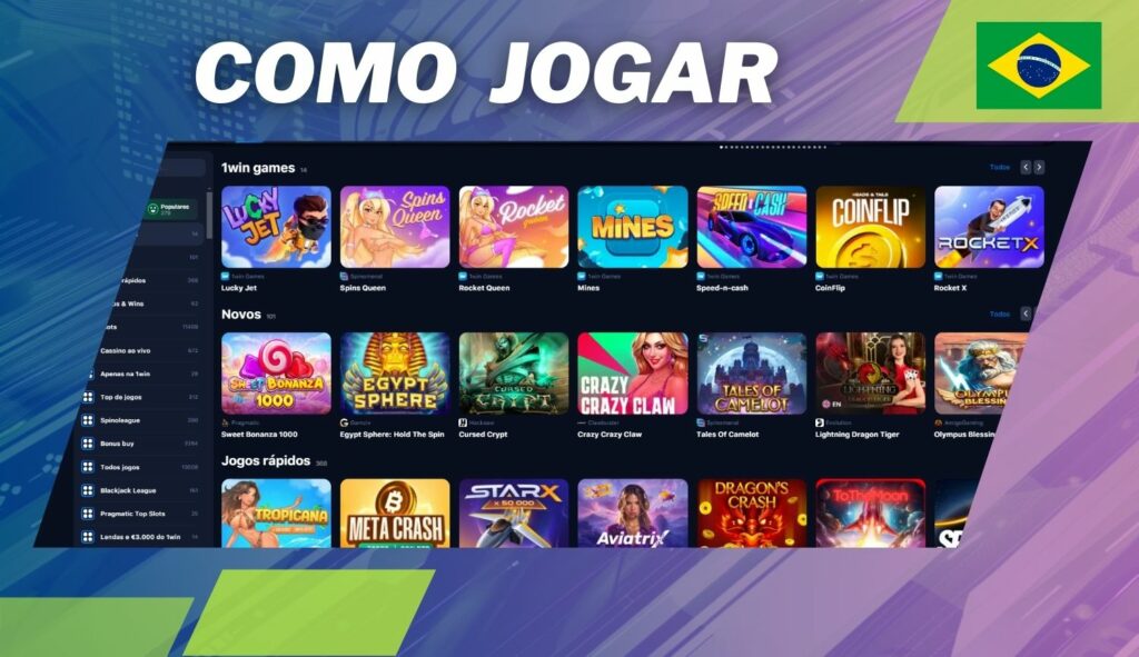 1win Brasil Como começar a jogar guia